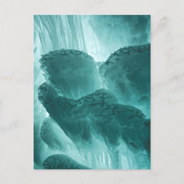 Ice Sculpture Abstract Postcard (Front)