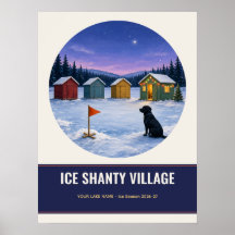Ice Shanty Village Personalised Lake