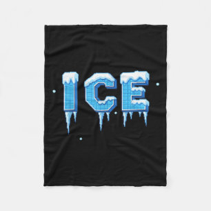 Ice Shirt Ice And Baby Funny Matching Halloween Co Fleece Blanket