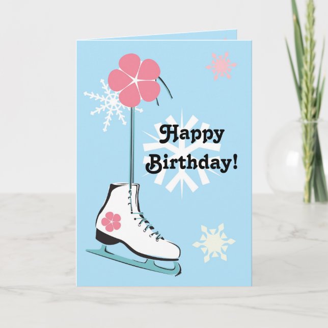 Ice Skate Card (Front)