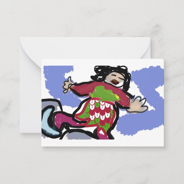 ice skate  dance card (Front)