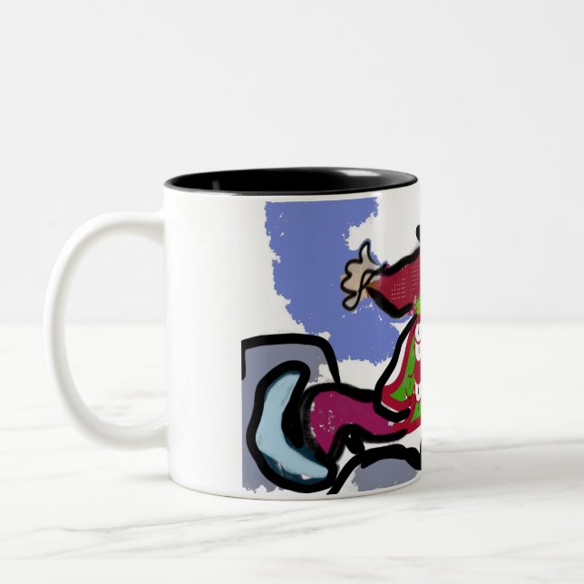 ice skate  dance Two-Tone coffee mug (Left)