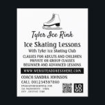 Ice Skate Design, Ice Skating Lesson Advertising Flyer<br><div class="desc">Ice Skate Design,  Ice Skating Lesson Advertising Flyers By The Business Card Store.</div>