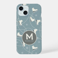 Ice skate & snowflake Personalised