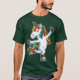 Ice Skate Unicorn Figure Skater Skating T-Shirt