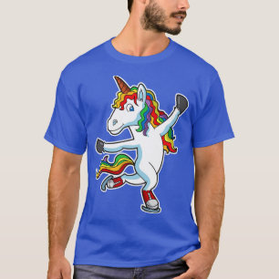 Ice Skate Unicorn Figure Skater Skating T-Shirt