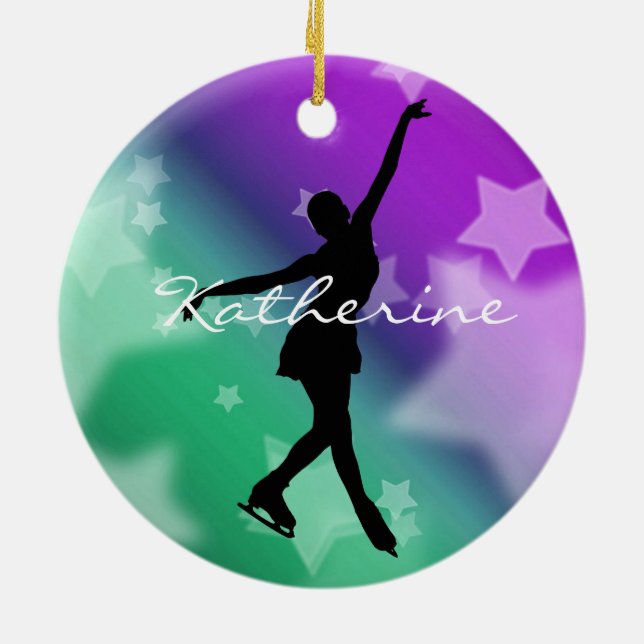Ice Skater Figure Skater Ornament (Back)