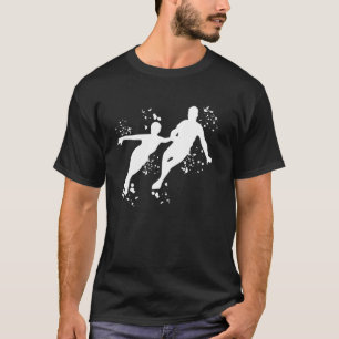 Ice Skater Figure Skating Colourful Girls Ice Skat T-Shirt