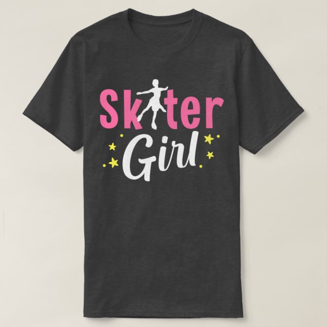 Ice Skater Girl Figure Ice Skating Winter Sports I T-Shirt (Design Front)