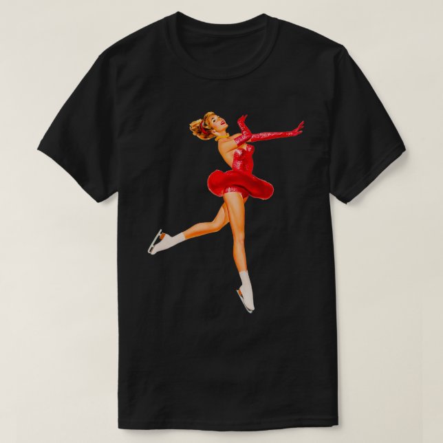 Ice Skater in Red T-Shirt (Design Front)