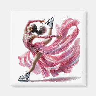 Ice Skater Magnet  