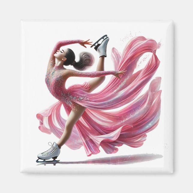 Ice Skater Magnet   (Front)