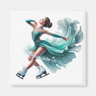 Ice Skater Magnet  