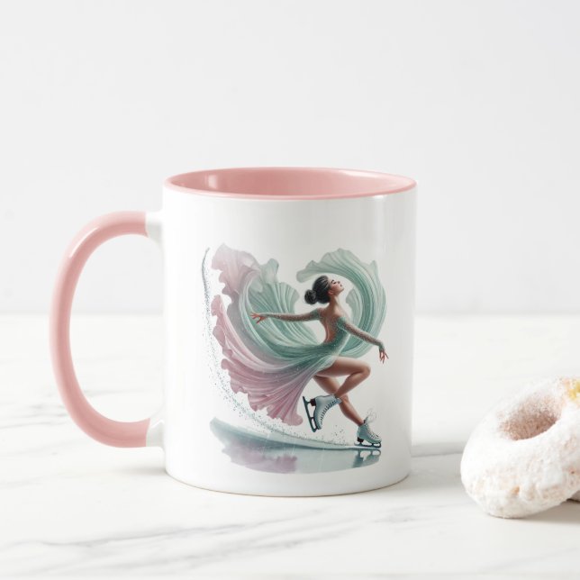 Ice Skater  Mug (With Donut)