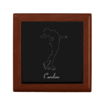 Ice Skater Personal Jewelry Box