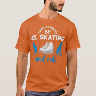 Ice Skater Shirt Funny Cat Lover Saying Ice Skatin