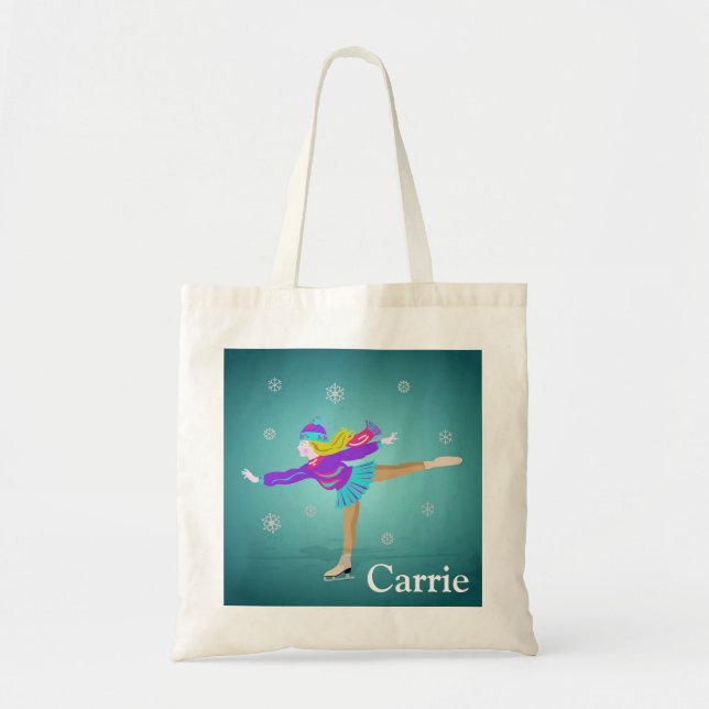 Ice Skater Tote Bag (Front)