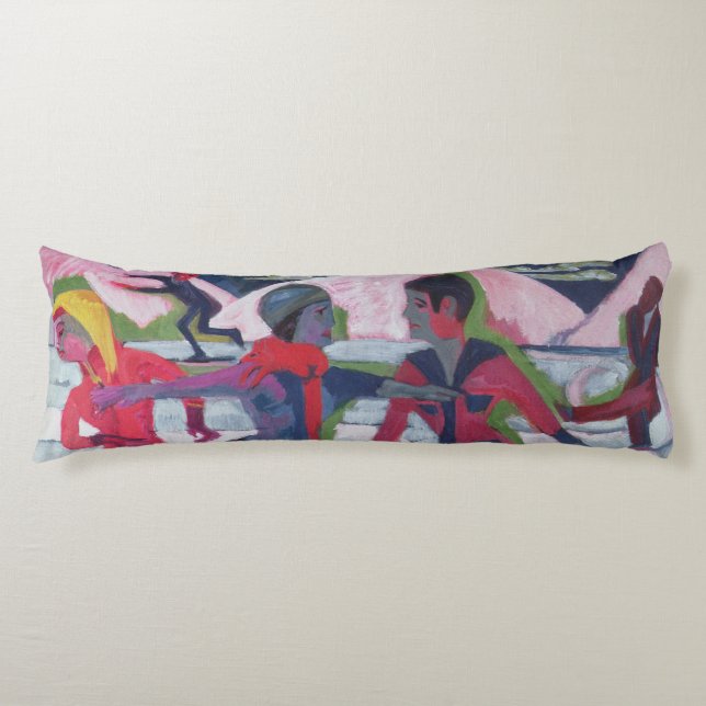 Ice Skaters Body Cushion (Front)