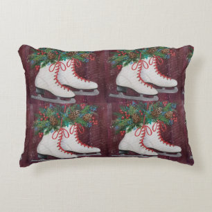 **ICE SKATER'S** CHRISTMAS PILLOW