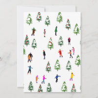 Ice Skaters Pine │ ice skating christmas winter 