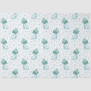 Ice Skates and Snowflakes Christmas Tissue Paper