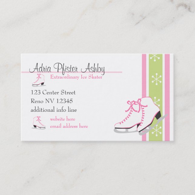 Ice SKates Business Card (Front)
