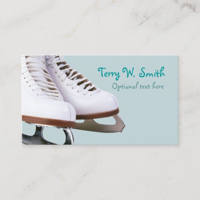 Ice Skates Business Card (Front)
