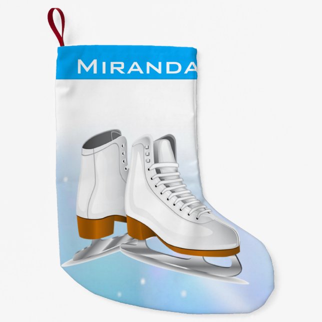 Ice Skates Christmas Stocking (Front)