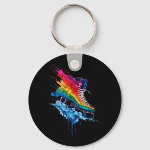 Ice Skates Ice Hockey Key Ring