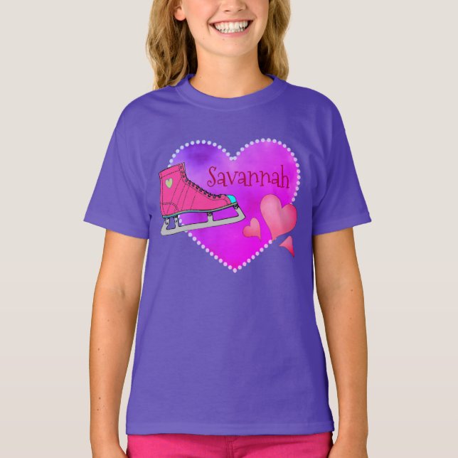 Ice Skates Love T-Shirt (Front)