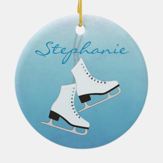Ice Skates Ornament (Back)