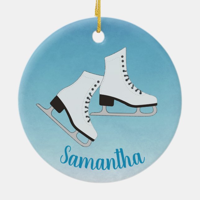 Ice Skates Ornament (Back)