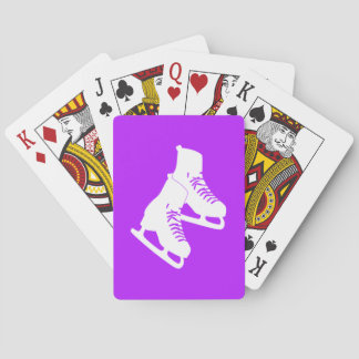 Ice Skates Playing Cards Purple