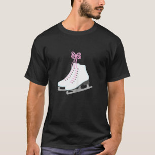 Ice Skates With Pink Colour Lace For Women Teen G T-Shirt