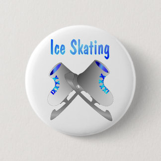Ice Skating 6 Cm Round Badge