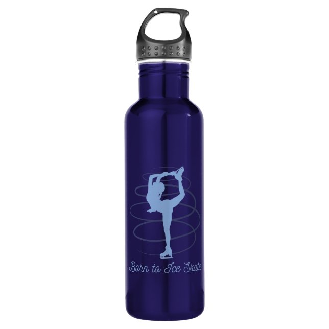 Ice Skating 710 Ml Water Bottle (Front)