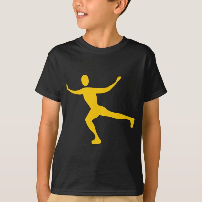 Ice Skating - Amber T-Shirt (Front)