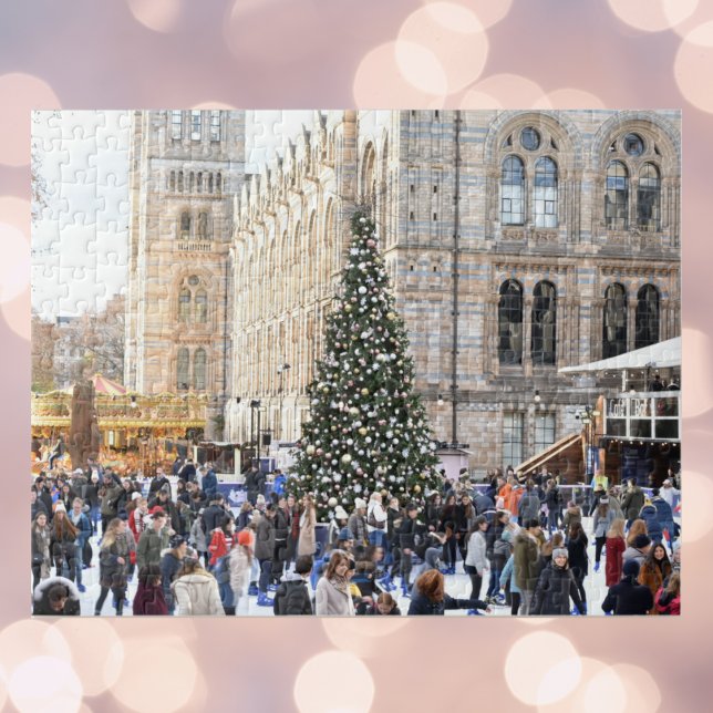 Ice Skating at Christmas, Natural History Museum Jigsaw Puzzle (London puzzle)