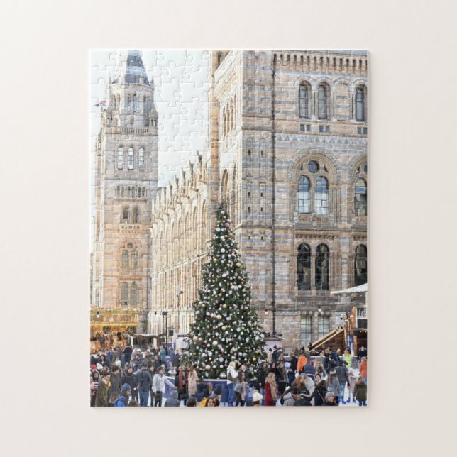 Ice Skating at Christmas, Natural History Museum Jigsaw Puzzle (Vertical)