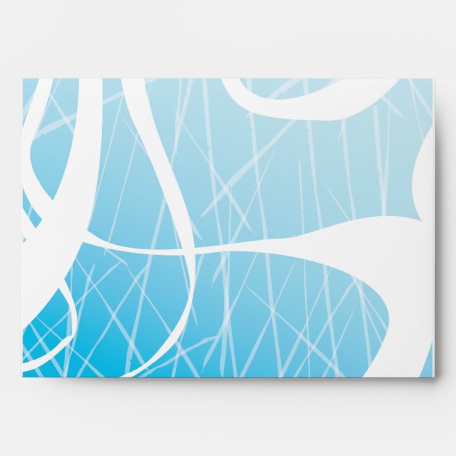 ICE SKATING birthday Party Invitation Envelope (Front)