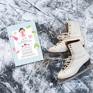 Ice Skating Birthday Party Invitations
