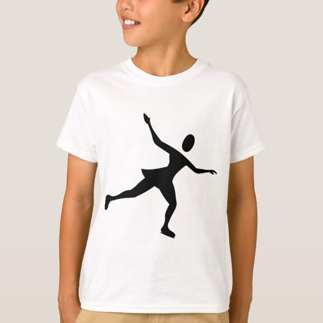 Ice Skating - Black T-Shirt (Front)