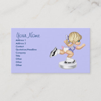 Ice Skating Business Card Template