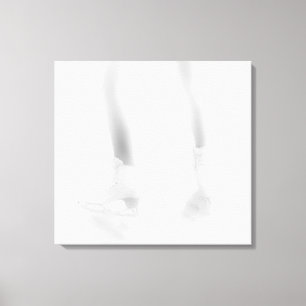 Ice skating canvas print