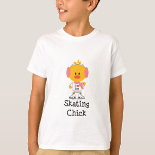 Ice Skating Chick Kids Sweatshirt T-Shirt