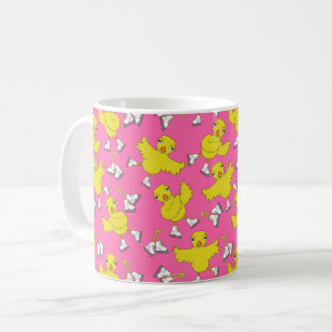 Ice Skating Chick Skates Pattern Coffee Mug