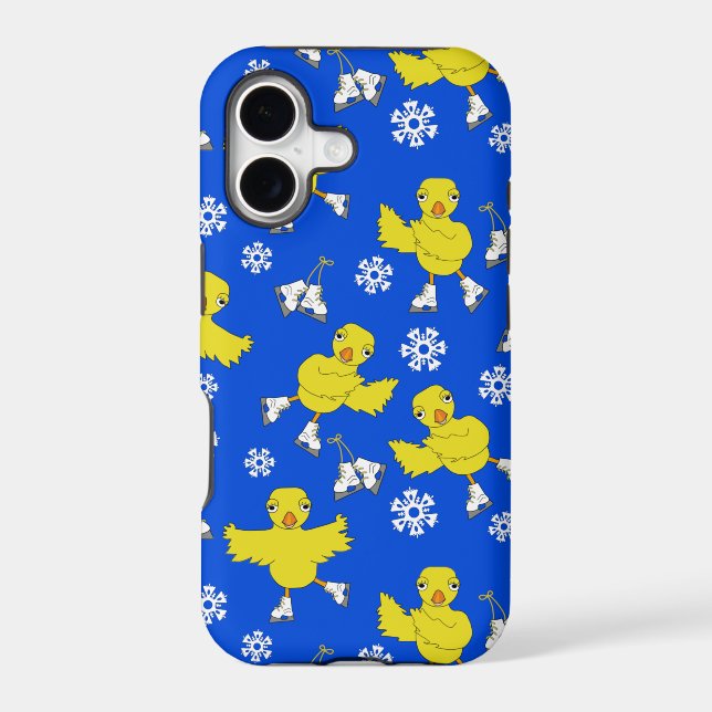 Ice Skating Chick Snowflake Pattern (Back)
