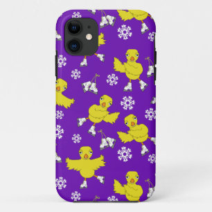 Ice Skating Chick Snowflake Pattern Case-Mate iPhone Case