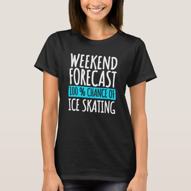 Ice Skating Coach Figure Skater Skates Sport T-Shirt (Front)