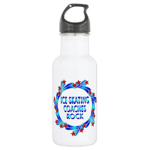 Ice Skating Coaches Rock Red Stars 532 Ml Water Bottle